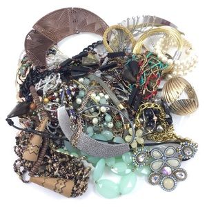 Costume Jewelry 4 lbs Lot Vintage Modern Wearable